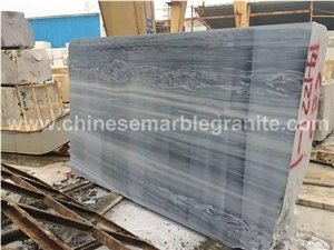 Blue River Veins Solid Grey Marble Wall Covering Tiles