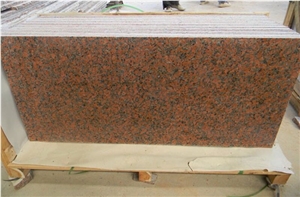 Bottom Prices G562 Polished Maple Red Dark Red Granite Tile Floors