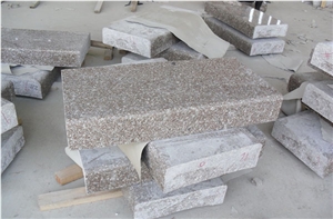 Chinese Cheap Price G648 Polished Golden Brown Granite Kerb Stone