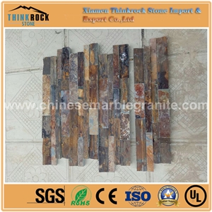 Chinese Hot Sale Rusty Grey Mixed Brown Ledge Thin Brick Veneer
