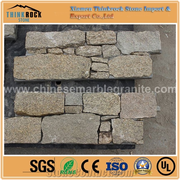 Chinese Hot Sale Thick G682 Granite Yellow Culture Diy Stone Veneer