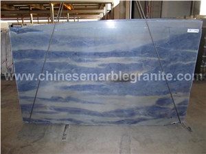 Cost-Effective Azul Macaubas Clouds Blue Quartzite Wall Covering Tiles