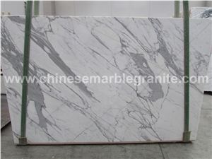 High Hardness Martian Surface Black Veins White Marble Wall Tiles