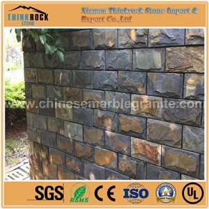 Strict Production Natural Cleft Face Bulge Brown Ledge Stone Facade