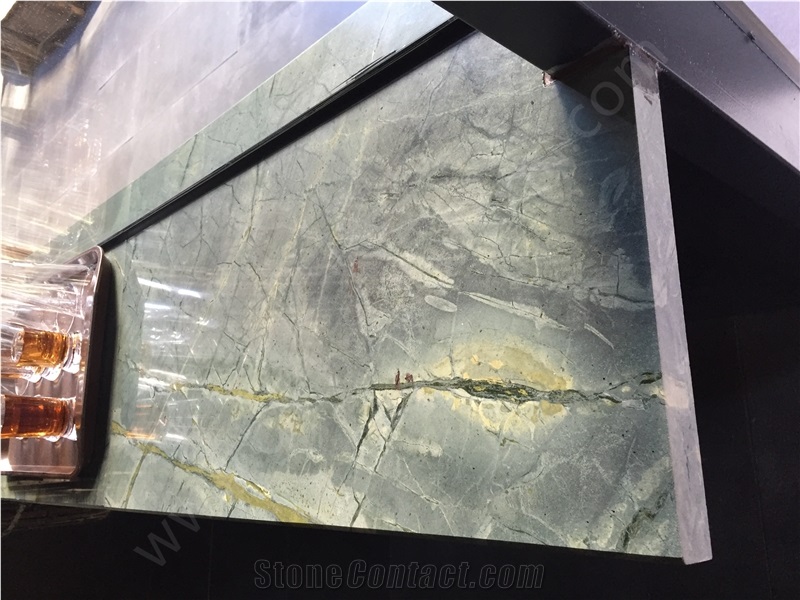 Peacock Green Marble Slab & Tile, China Green Marble