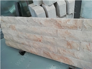 Tippy Beige Limestone Tiles,Mushroomed Stone Beige Walling Tiles