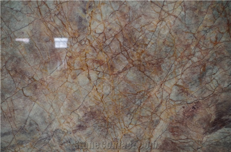 Violet Gold Marble Interior Decorations
