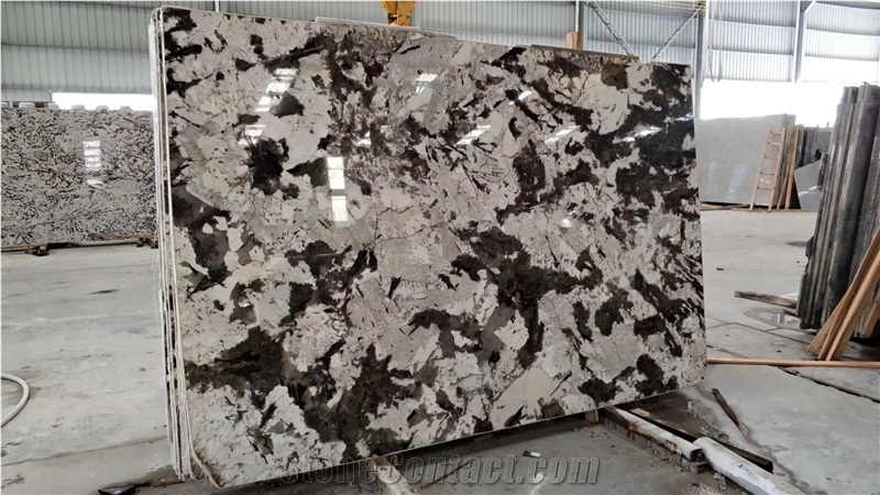 Brazil Snow Mountain Silver Fox Granite Slabs & Tiles,Snow Fox Granite
