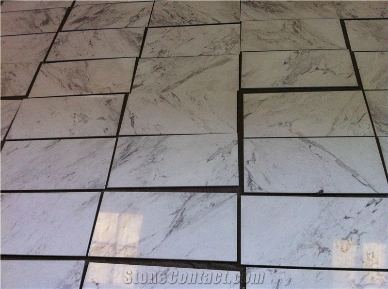 Greece Volacas Laminated Panel,Tiles,White Marble Aluminated Tiles