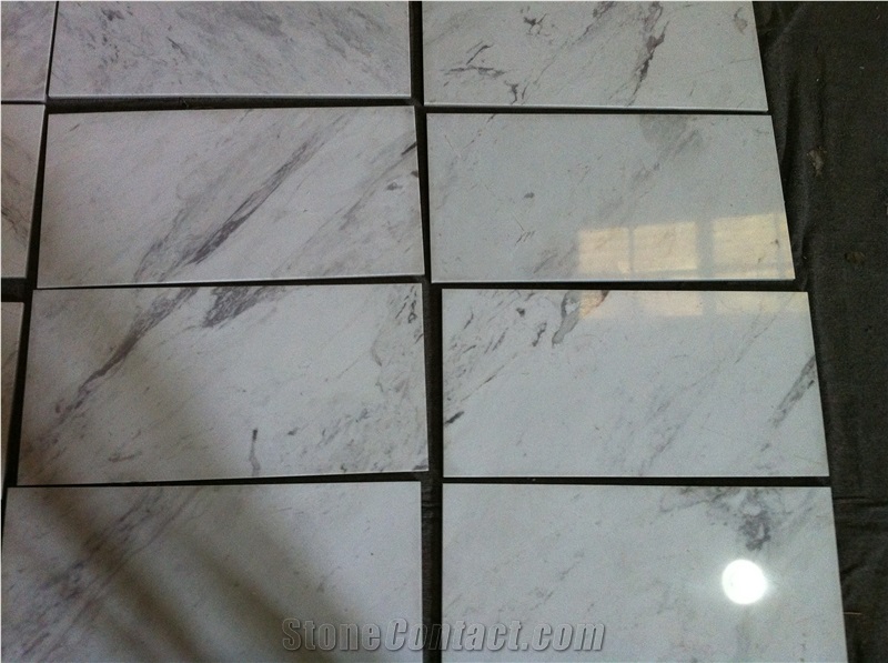Greece Volacas Laminated Panel,Tiles,White Marble Aluminated Tiles