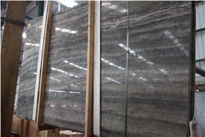 Iran Takab Silver Travertine Slab & Tile,Iran Grey Travertine Flooring