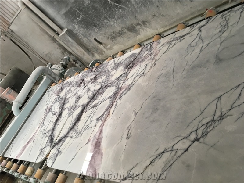 Milas New York Marble, Lilac Marlbe, Polished Marble Flooring Tiles