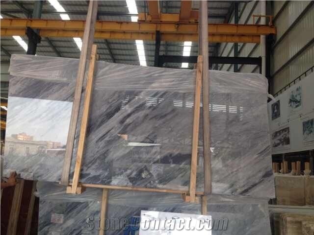 Outer Space Grey Marble Slab, Natural Grey Marble Pattern