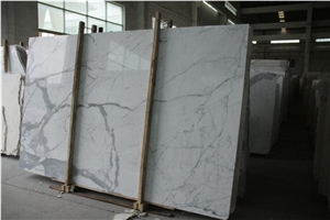 Snow Flake White,Statuario White Marble from Italy for Countertop,Tile