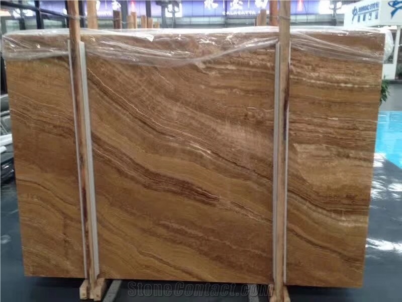 Wood Grain Onyx Jade Brown Slabs &Tiles Construction Stone