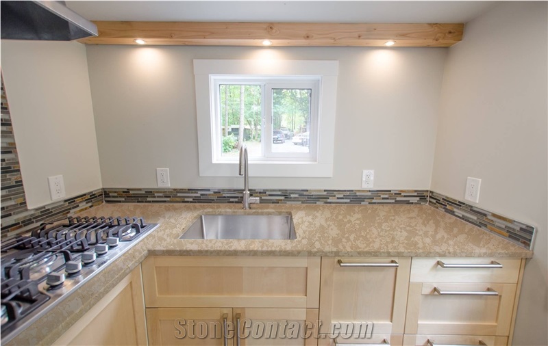 Beige White Solid Surface Countertops Cost Per Square Foot From