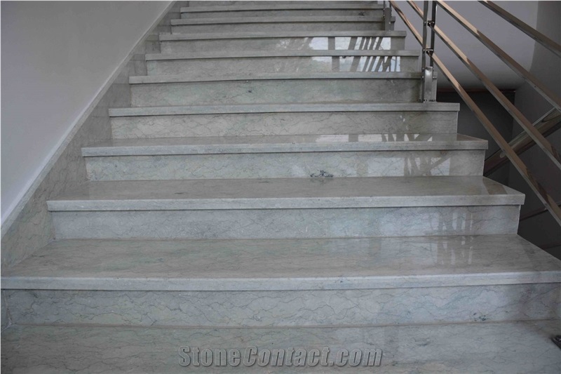 Randy Silver Line for Staircase, Grey Marble Stair