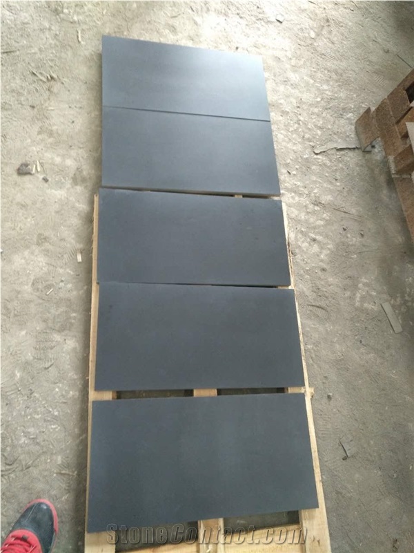 China Absolute Black Mongolian Pure Black Granite Tiles