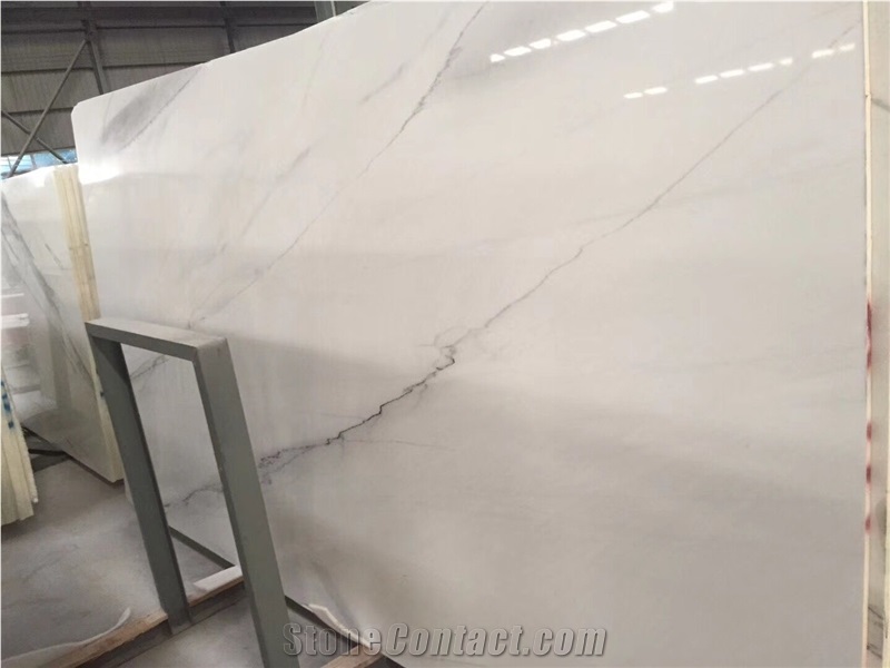 Colorado Lincoln White Marble with Gold Vein Colorado Yule Marble Slab
