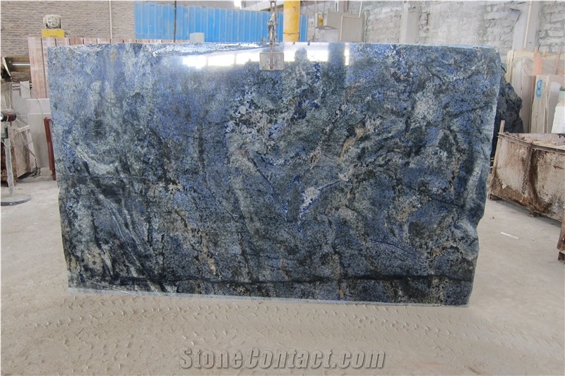 Elegant Blue Azula Bahia Blue Bahia Natural Stone Exotic Granite Slabs