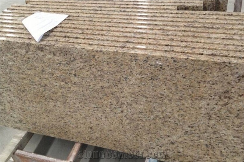 Giallo Ornamental Granite Solid Surface Kitchen Island Counter Tops