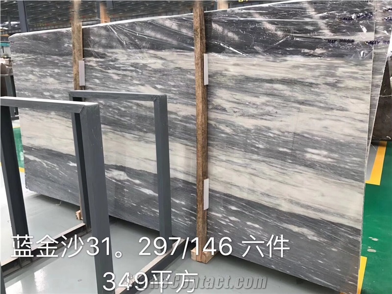 Italian Palissandro Blue Marble Slab for Project