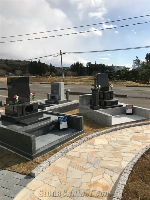 Granite Japanese Tombstones