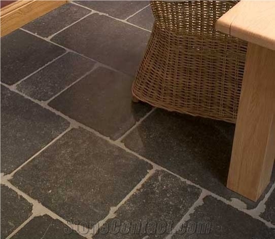 Pierre De Soignies Hardstone Roman Style Aged-Brushed Floor Tiles