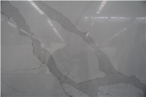 Calacatta White Quartz Stone Slabs for Countertop