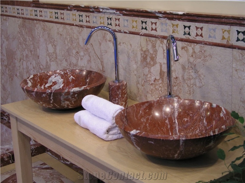 Marble Vessel Wash Bowls
