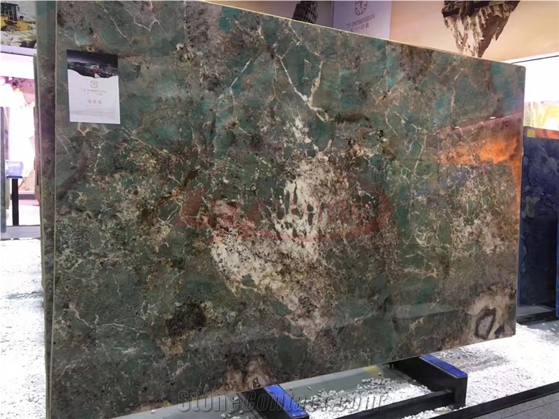Amazon Green Granite Verde Amazonas Granite Slabs from China