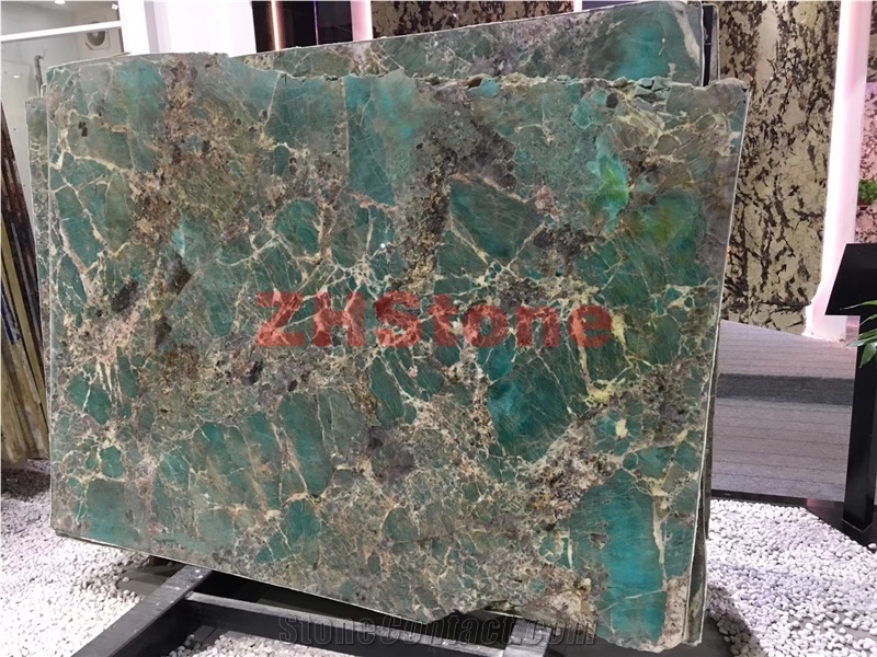 Amazon Green Quartzite Slab for Wall Covering Decoration