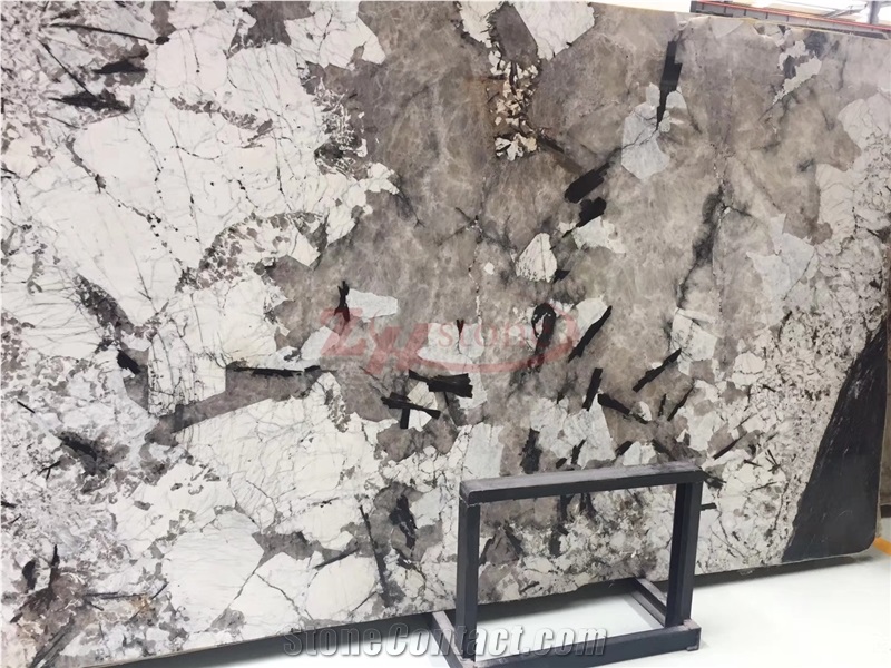 Branco Tourmaline Granite Slabs for Countertop Background