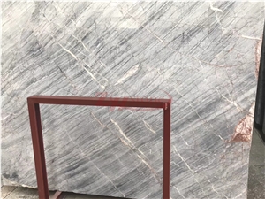 Cloudy Grey Marble Slabs for Carpet Medallions