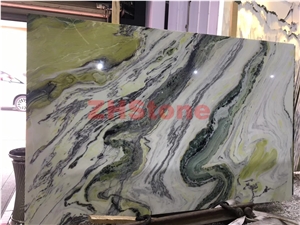 Dreaming Green Marble Majestic Green Marble Slabs for Abstract Design