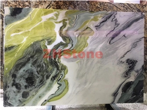 Dreaming Green Marble Slabs for Home Interior Decoration