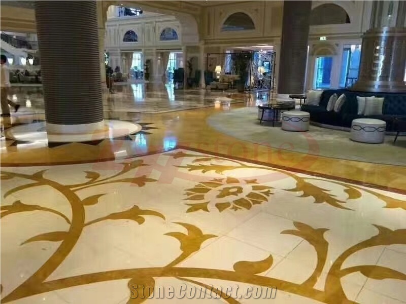 Emperador Gold Marble Yellow Marble Slabs for Hotel Project