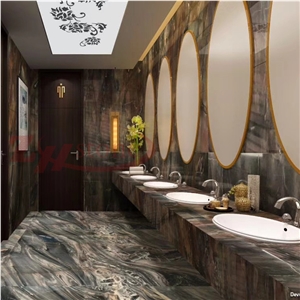 Louis Gray Marble Louis Grey Marble Vanity Top for Hotel Decoration