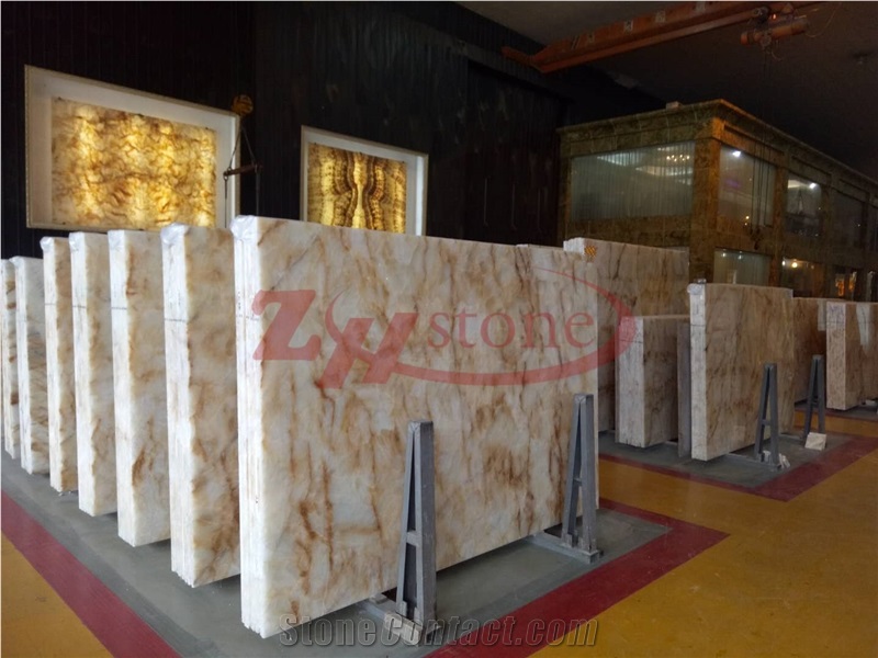 Luxuria Marble Yellow Flower Ice Jade Slabs for Building Material