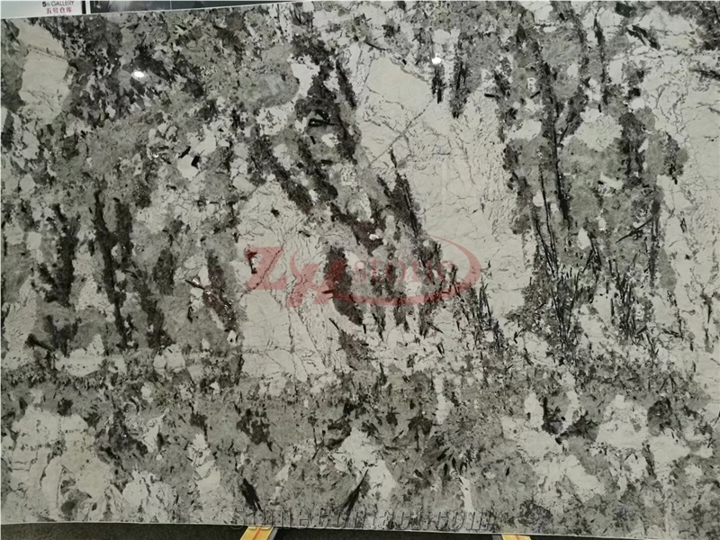Mountain Silver, Bianco Antico Granite Slab