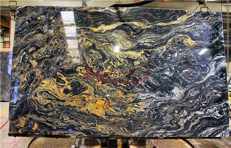 Nero Picasso Marble Lotus Fantastic Black Picasso Marble Slabs
