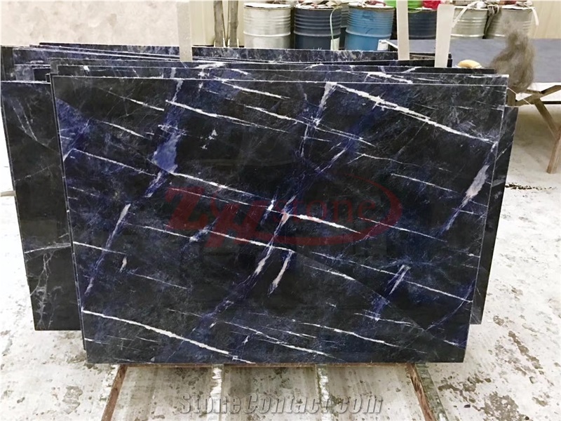 Pedra Sodalita Brazil Sodalite Blue Granite Slabs Floor Tiles