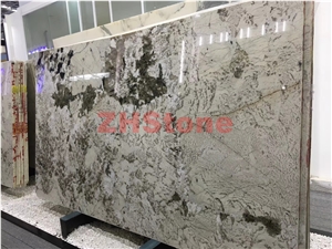 Salpin White Granite,Alpen White Granite Slabs for Wall Covering