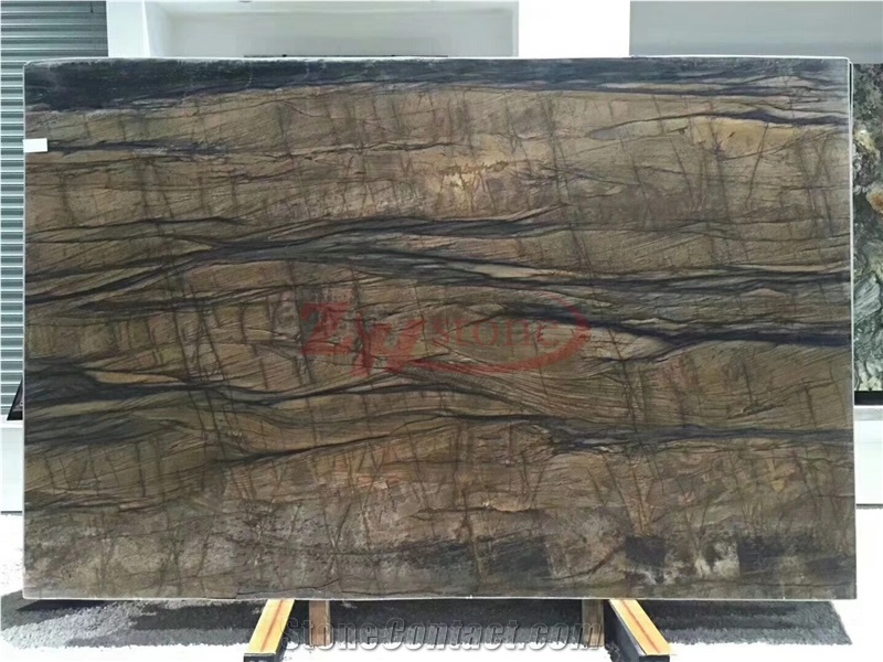 Shangrila Brown Quartzite Cut to Size for Stair Steps Decoration