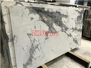 Winter River Snow Marble Slab Cold River Marble for Table