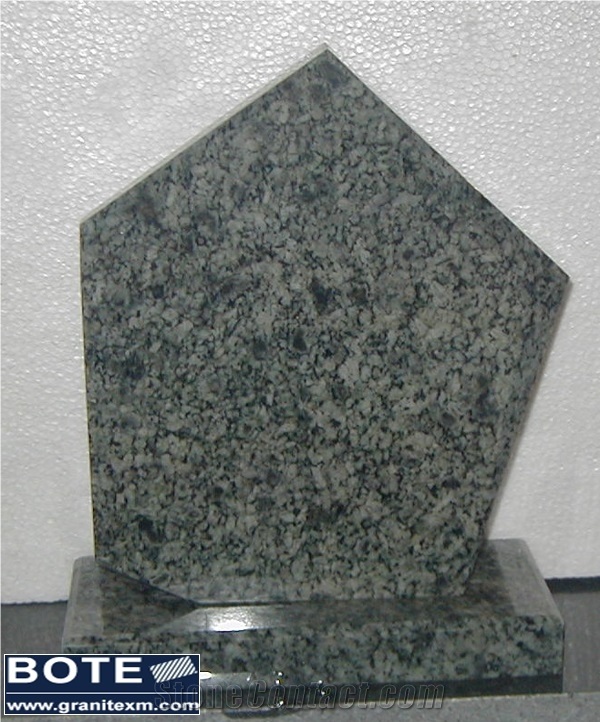 China Green Pet Engraved Headstones Granite Tombestone Monument