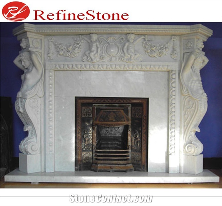 Wholesale Marble Fireplace Mantle Fireplace Surround