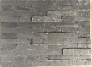 Factory Direct Sale Natural Black Slate Cultural Stone,Wall Cladding