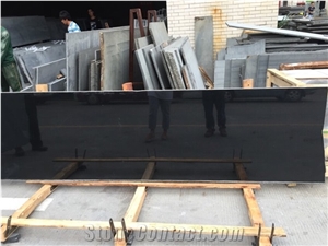 Chinese Polished Absolute Black Granite Stone for Sale