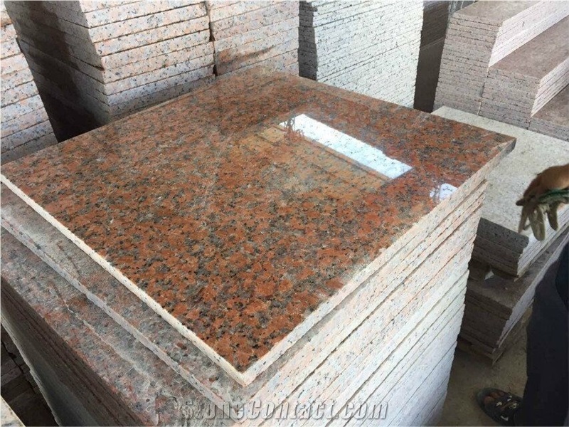 G562 Granite Polished Slab & Tile, China Maple Red Granite